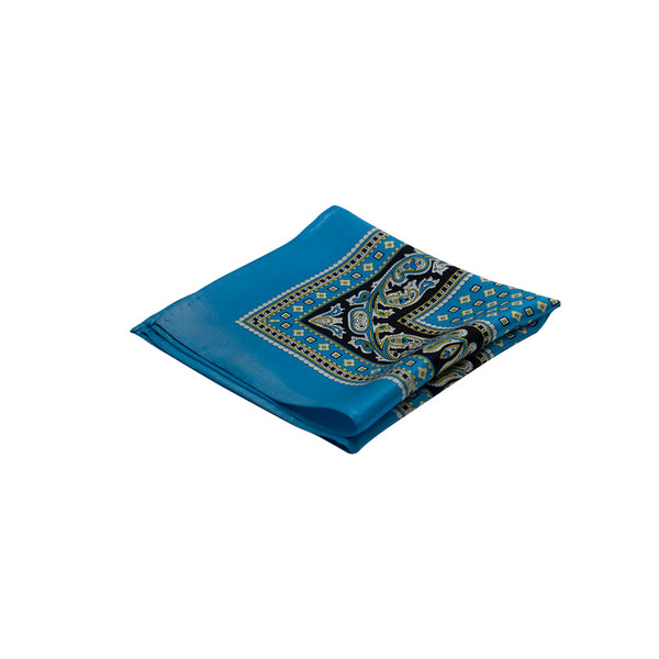 Turqouise & Black Paisley